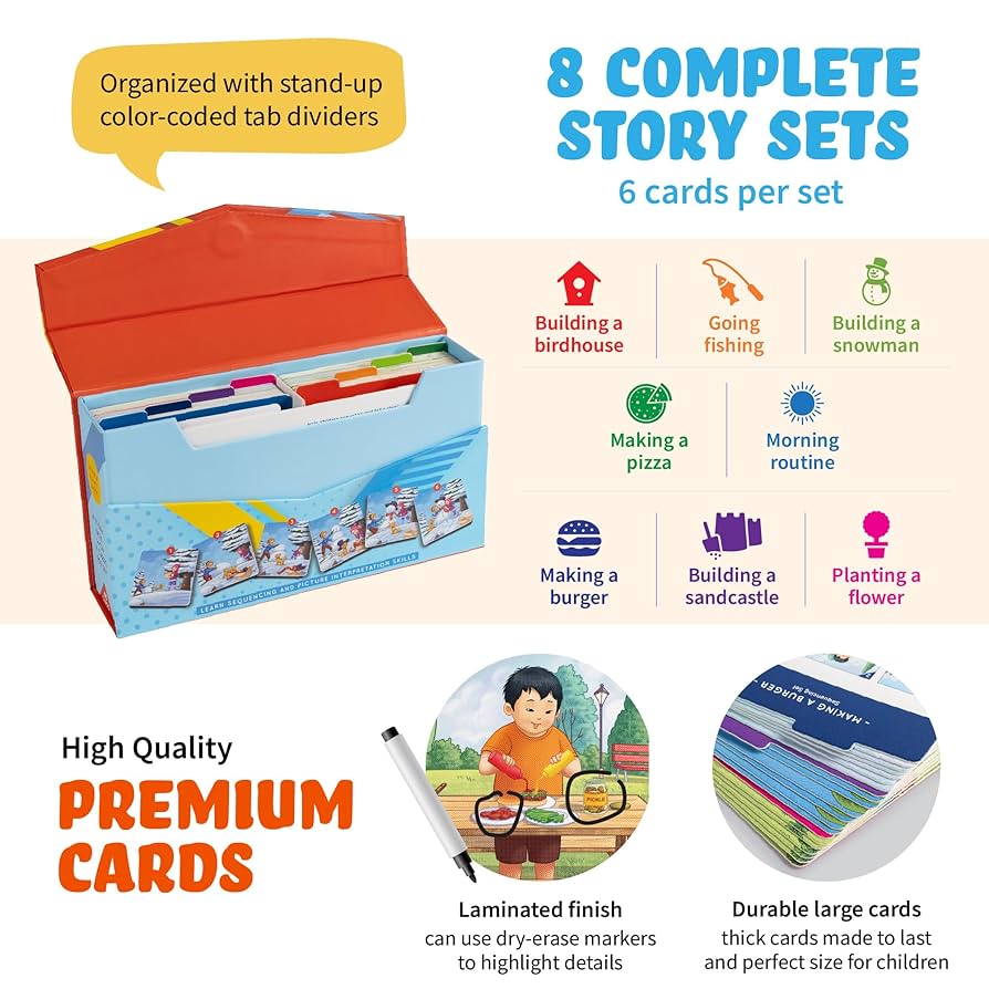 Amazon.com: Sequencing Cards, Picture Cards, Storytelling