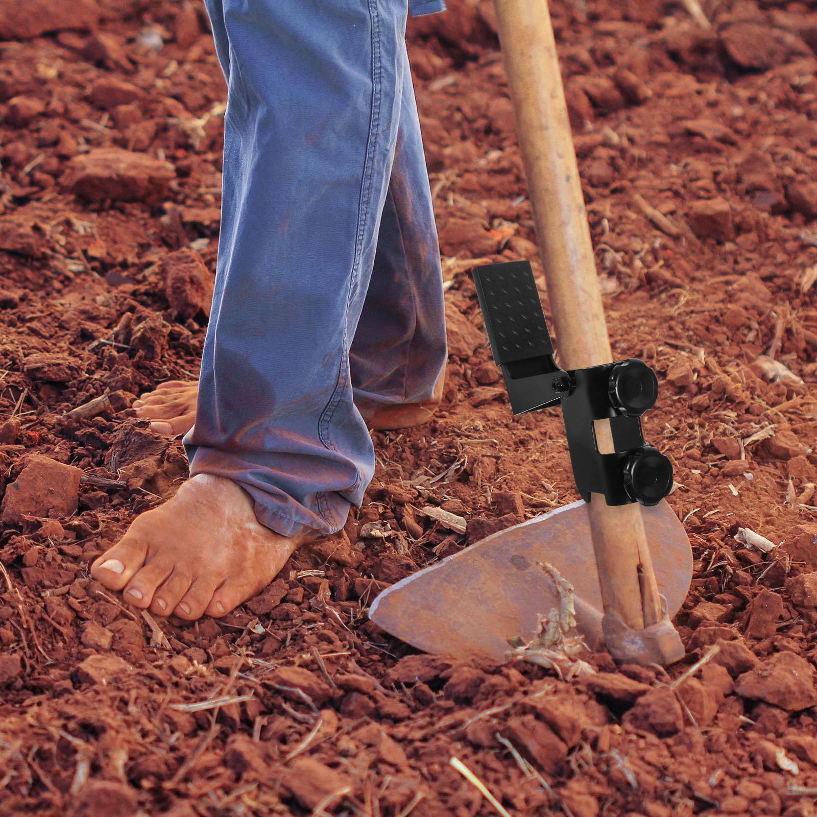 Asistente de Pala para Jardín, Potenciador de Barra de Excavación Negro