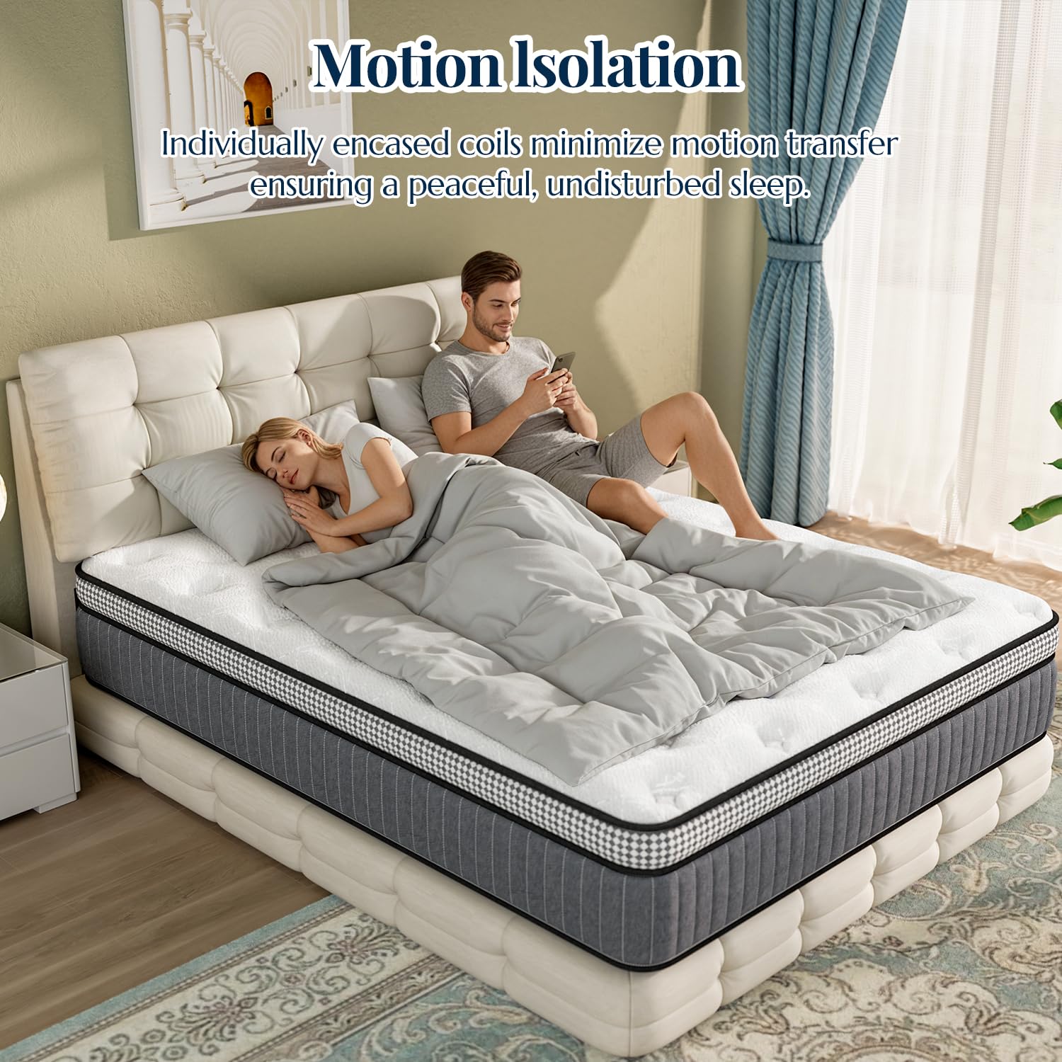Materasso in Memory Foam e Gel Rinfrescante - Alto 26,5 cm - Ortopedico