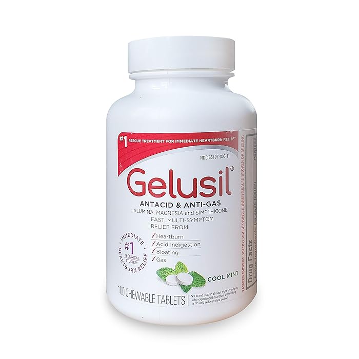 Buy Gelusil Antacid & Anti Gas Tablets for Heartburn Relief, Acid