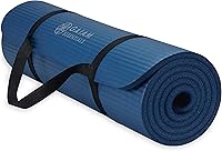 Vista 18 de Gaiam Yoga Mat, Pilates & Exercise Mat, Thick 2/5" (10mm) Workout Mat with Easy-Cinch Carrying Strap for Home & Gym Workouts Balsam