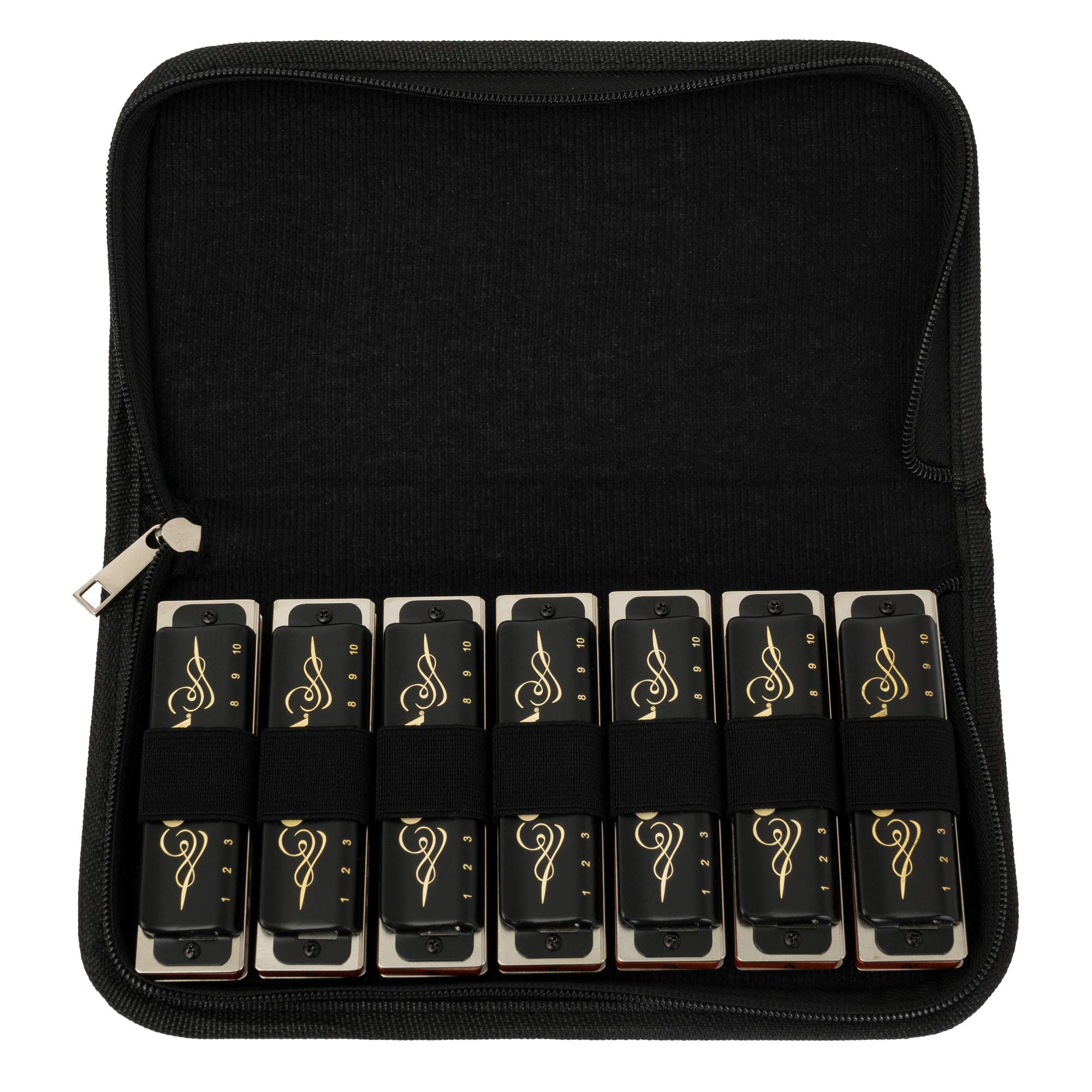 Harmonica professionnel 7 types de tonalités Set