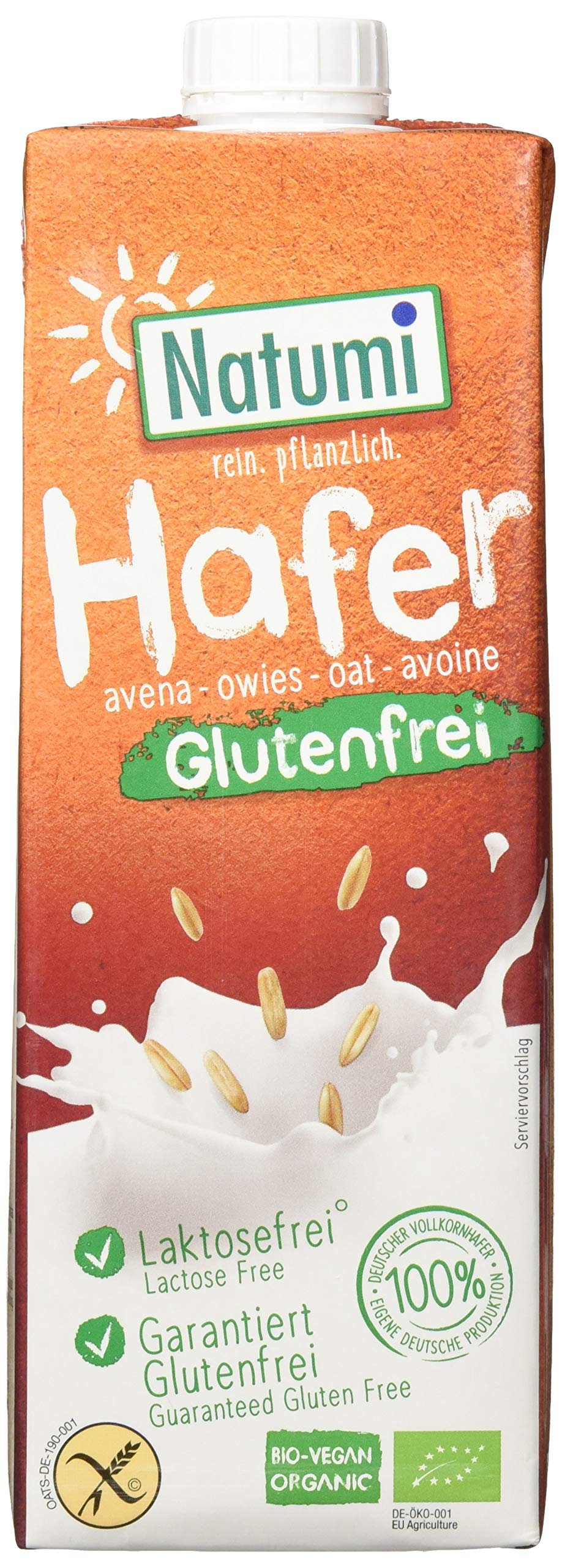 Natumi Haferdrink Glutenfrei Ungest Haferdrink Bio Veganer Milchersatz,  Neutral, 1 ltr (10er Pack) : Amazon.de: Lebensmittel & Getrnke