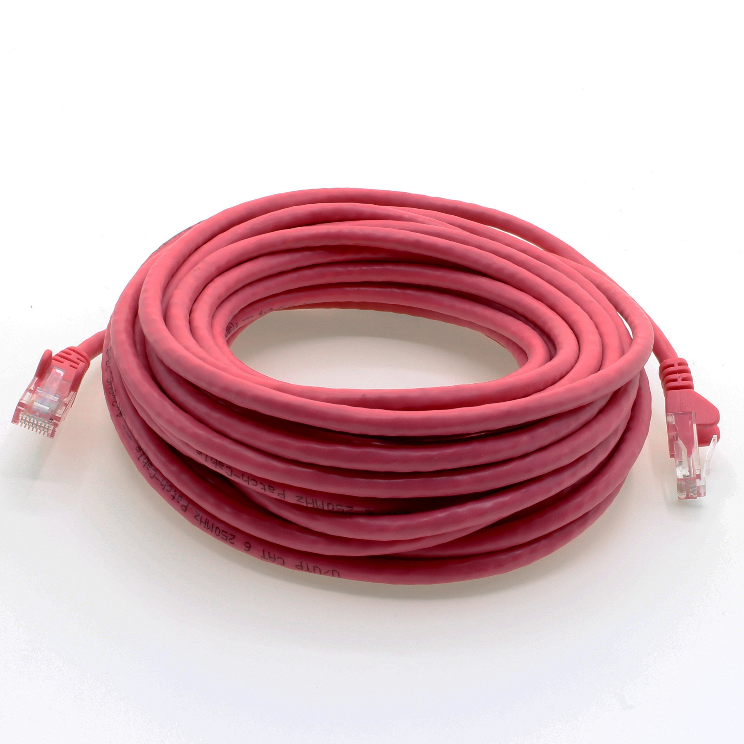 1attack, cavo di rete patch UTP Cat6, con 2 connettori RJ45, confezione da 5 pezzi Magenta - 5 pieces 3 m