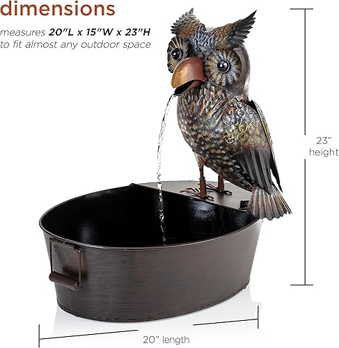 Miniatura 3 de Alpine Corporation NCY294 Fuente, 23" H, Negro