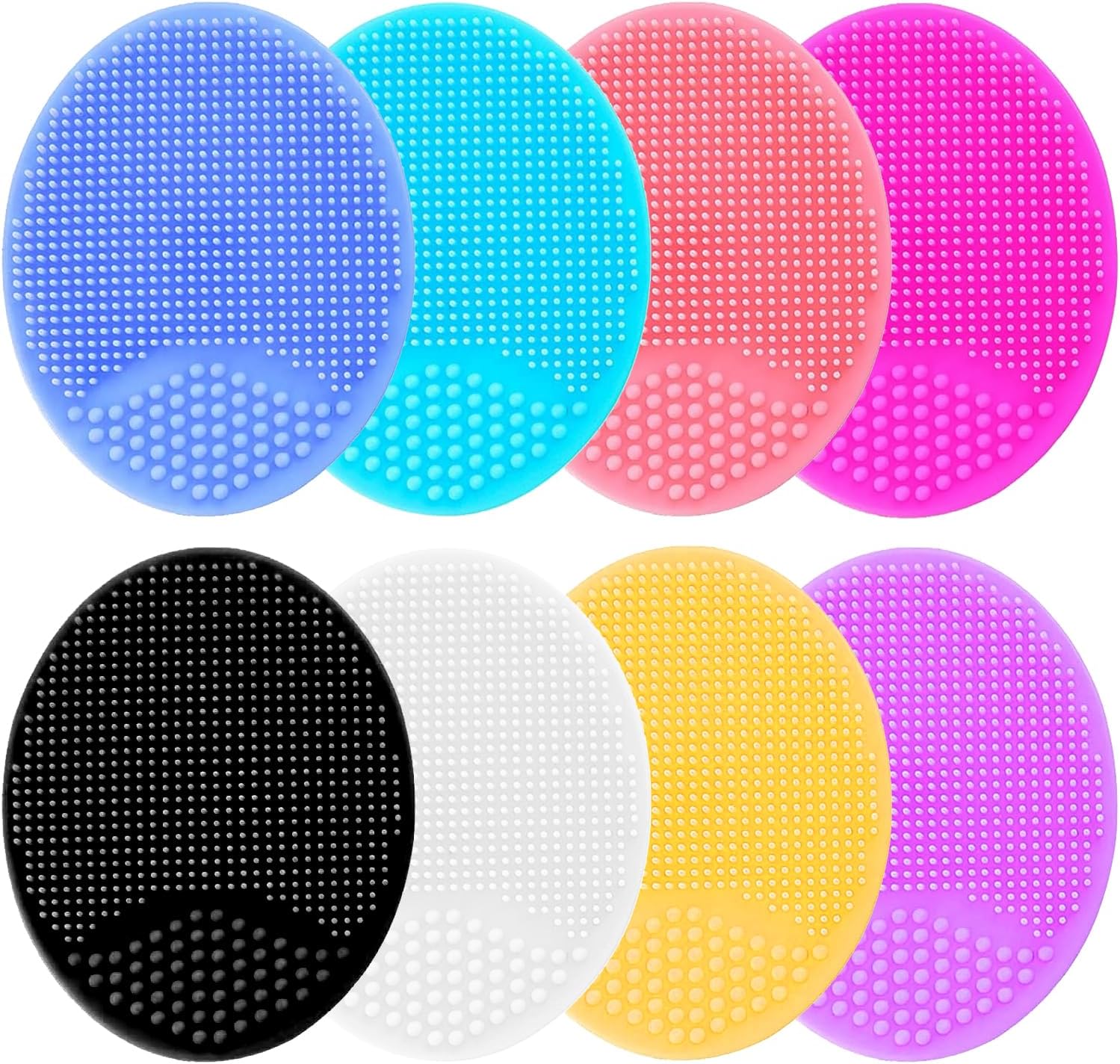 Face Scrubber, Silicone Face Scrubber, Soft Silicone Facial Cleansing Brush Face Exfoliator Blackhead Acne Pore Pad Cradle Cap Face Wash Brush for Deep Cleaning Skin Care 8 Pack Face Scrubber, Silicone Face Scrubber, Soft Silicone Facial Cleansing Brush Face Exfoliator Blackhead Acne Pore Pad Cradle Cap Face Wash Brush for Deep Cleaning Skin Care 8 Pack