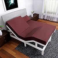 Vista 25 de Sábanas Split King – Juego de 5 piezas – Sábanas refrescantes Split King – Sábanas bajeras para cama ajustable (aguamarina)