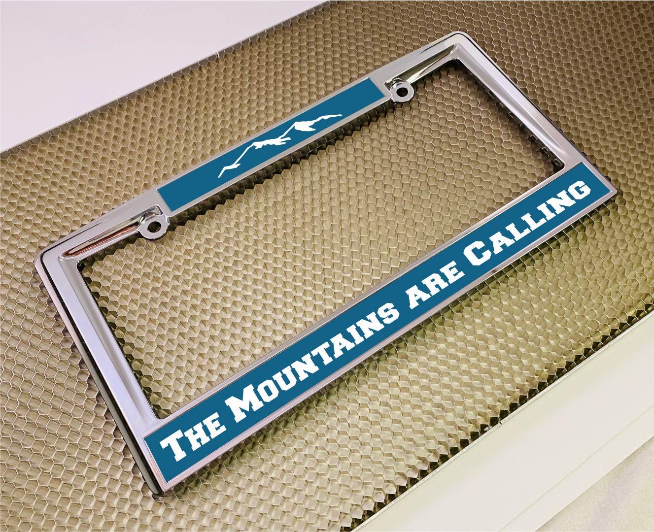 Custom Personalized Heavy Duty Chrome Metal Car License Plate Frame with Free c - Picture 15 of 132
