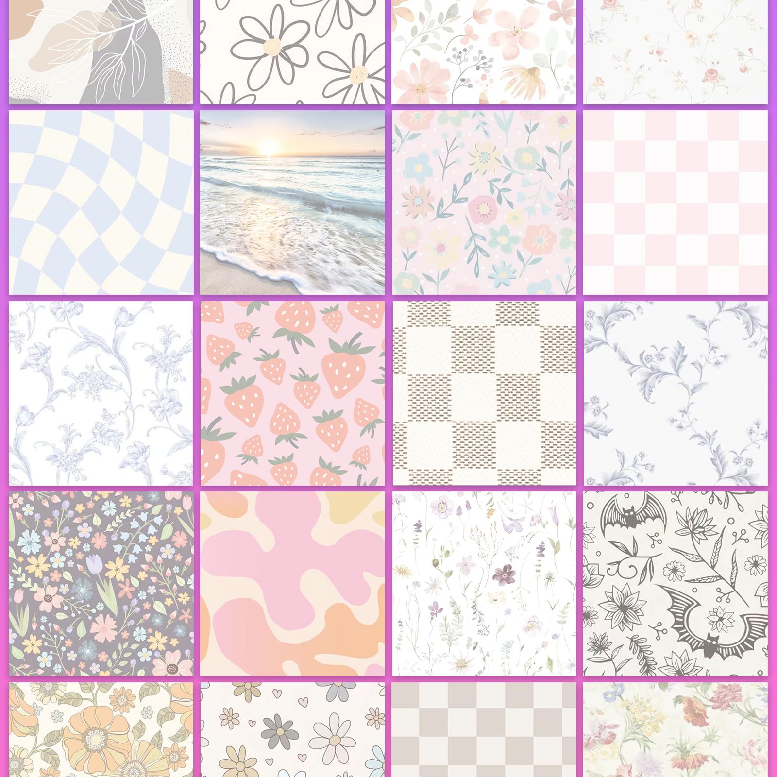 Haftnotizen, 7,6 x 7,6 cm, 2 Blöcke, niedlich, bunt, selbstklebende Notizblöcke, einfach zu versenden für Zuhause, Büro und Alltag, Organisation, niedliche rosa Karos