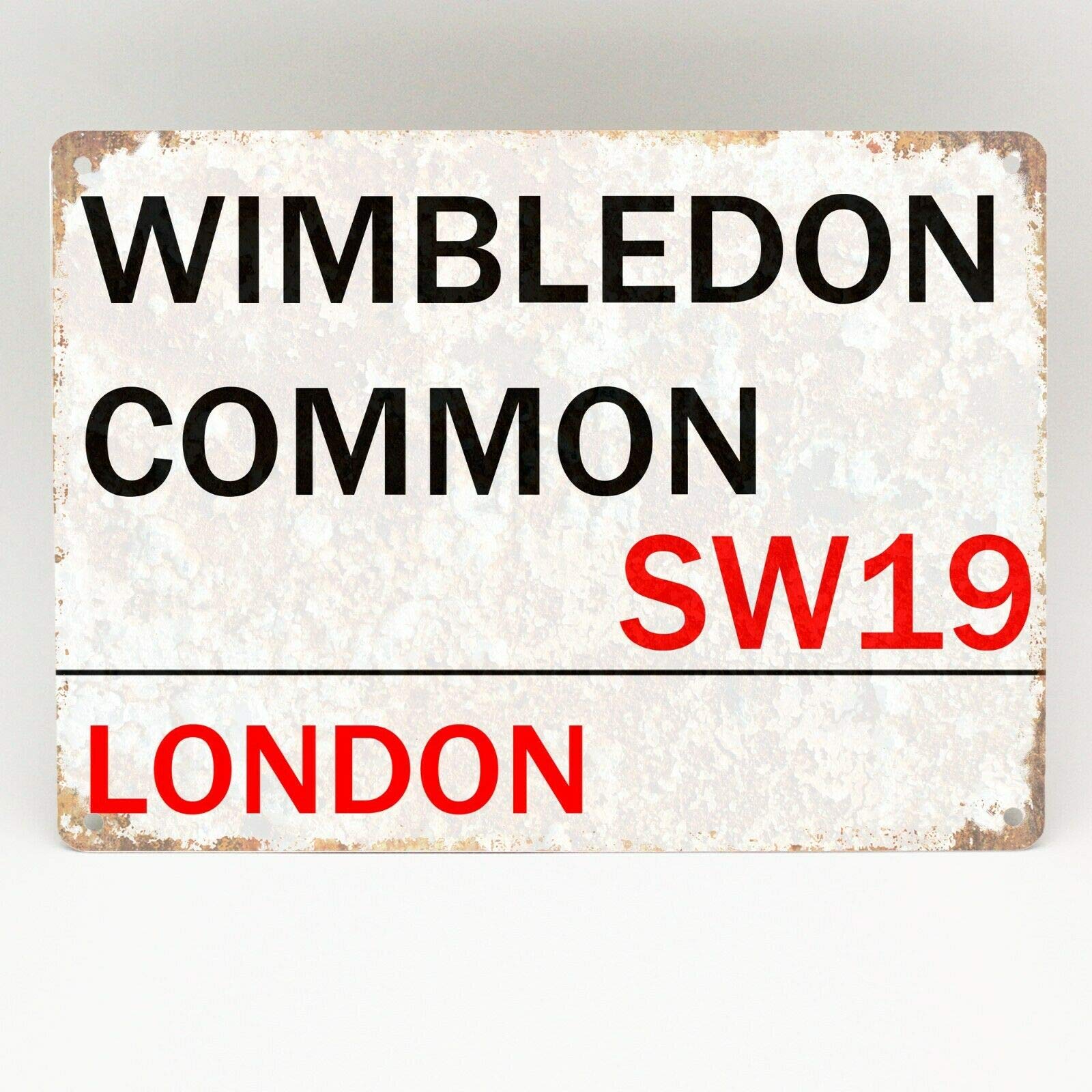 Bcts Wimbledon Common Metal Sign London Street Novelty Retro Wall Plaque Vintage Outdoor Decoration Plaque 8X12 Inch