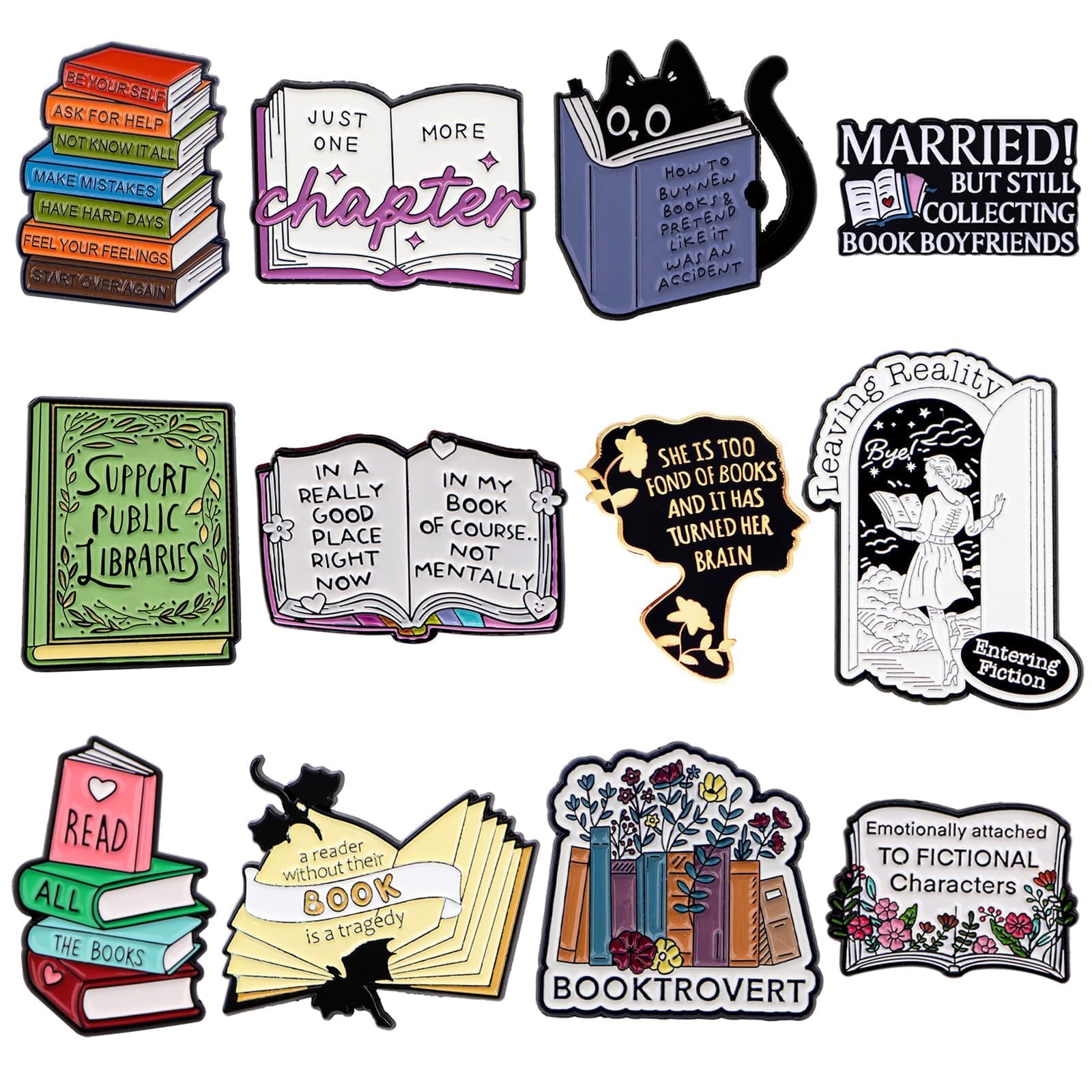 Épingles en émail pour les collectionneurs de livres sans abîmer - 8