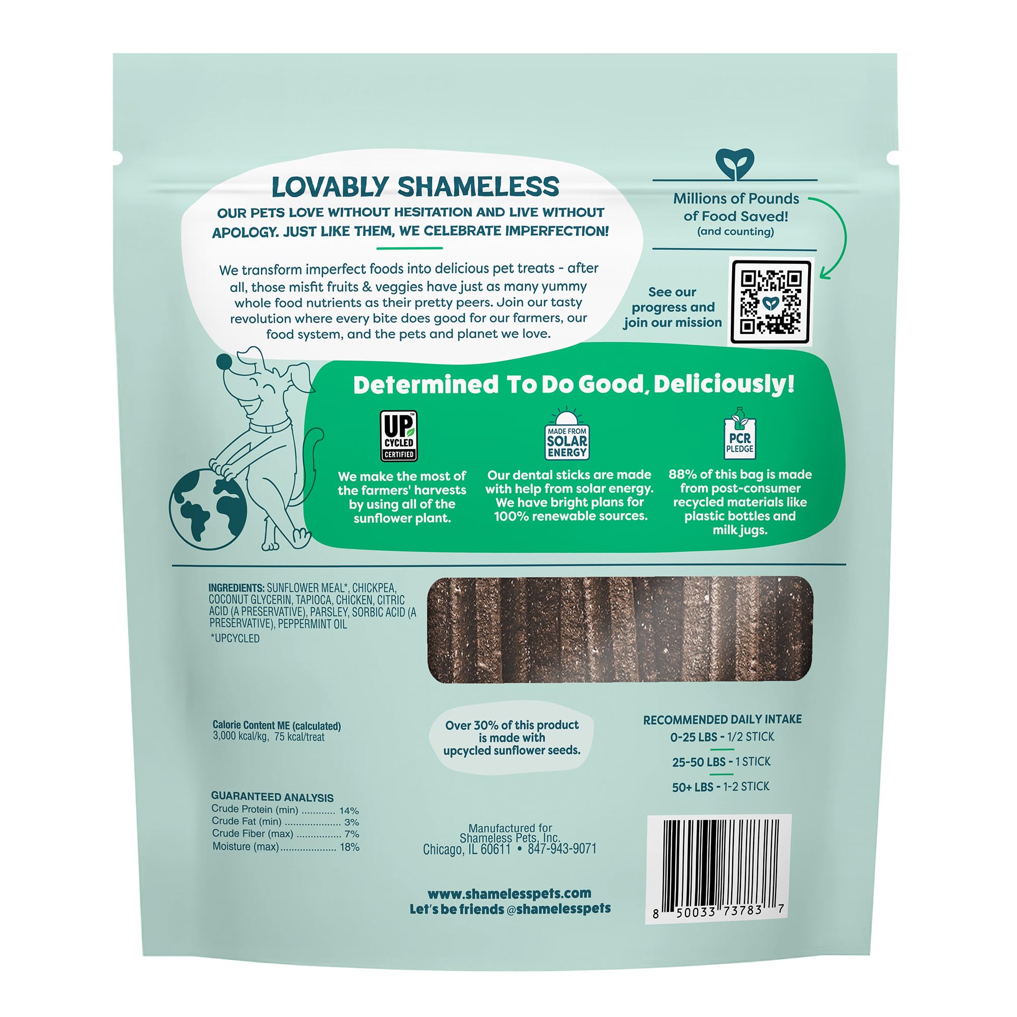 Shameless Pets A Cluck A Day Lot de 32 friandises pour Chien – Favorise la Digestion pour Le Nettoyage des Dents et Une haleine fraîche – Jouet à mâcher Dentaire sans céréales, maïs et soja