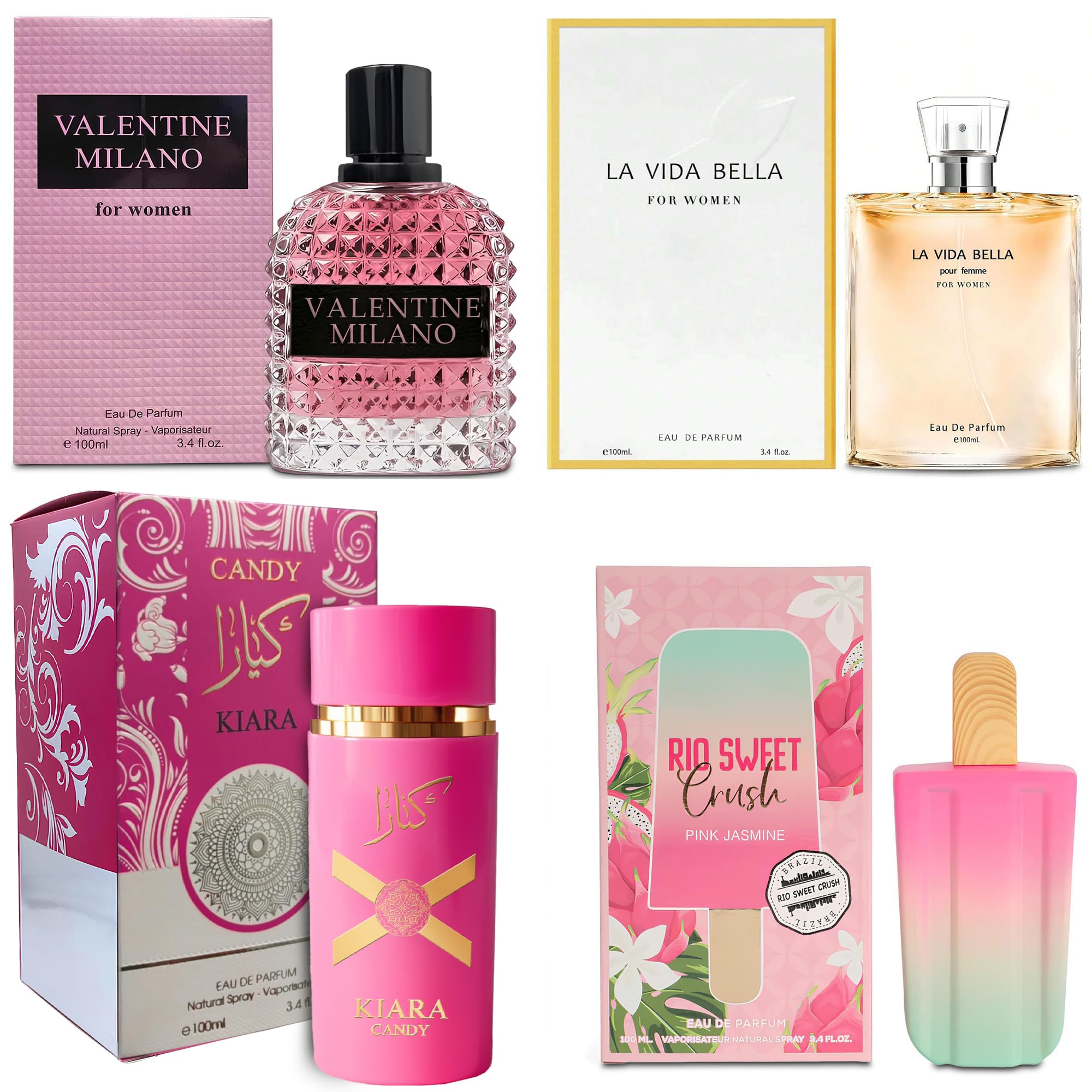 Amazon.com : AFLUXE 4 Piece Women Perfume Set RIO Sweet Crush