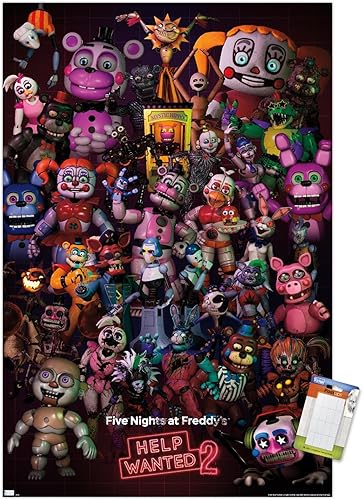 Trends International Five Nights at Freddy's Help Wanted 2 - Póster de pared de grupo