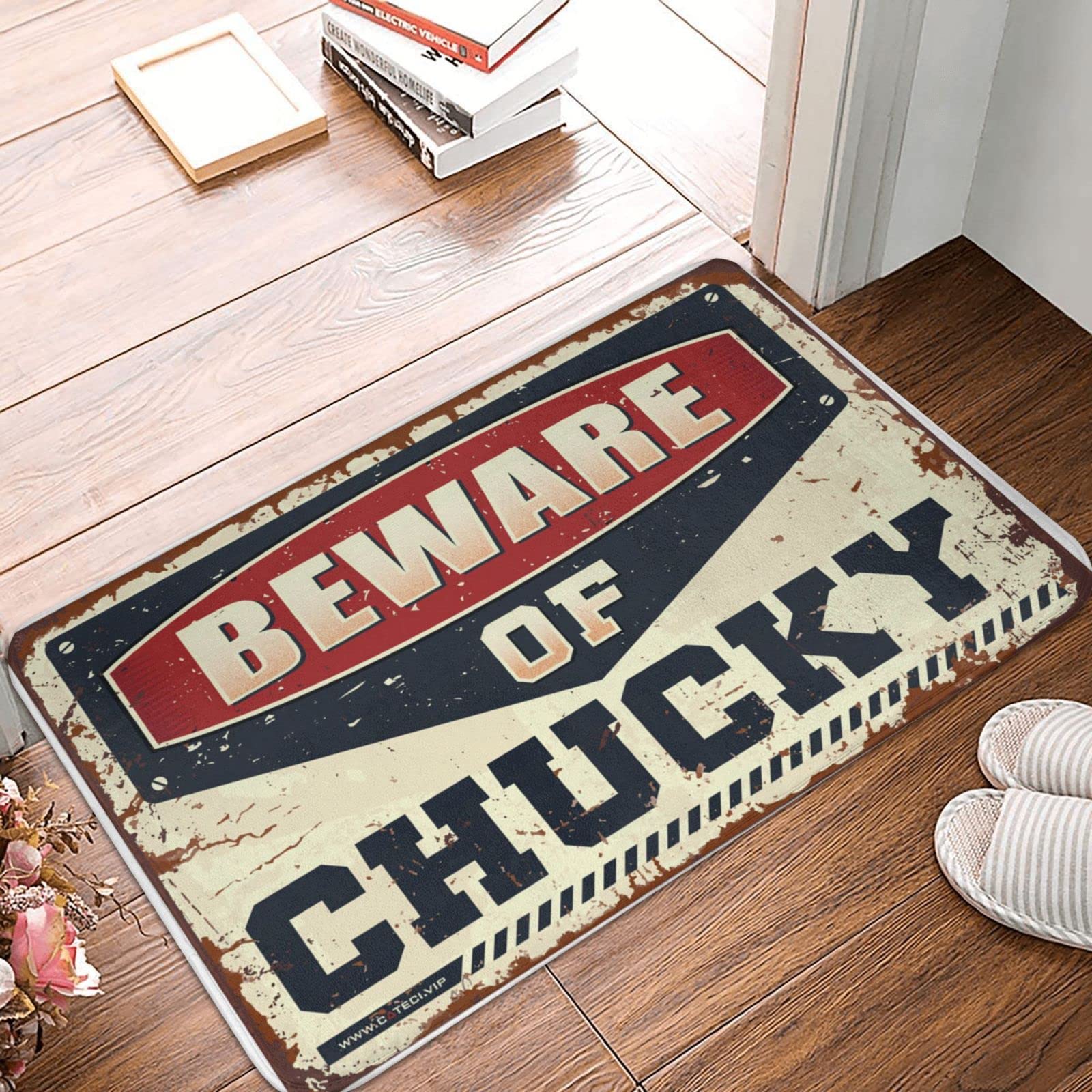 Paillasson pour entrée intérieure maison tapis extérieur uni Chucky 65x90