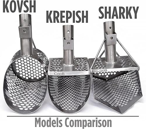 Miniatura 2 de CooB Herramienta de caza de detección de metales de cuchara de arena de acero inoxidable Detector de metales Kovsh v2. fuerte y compacto.