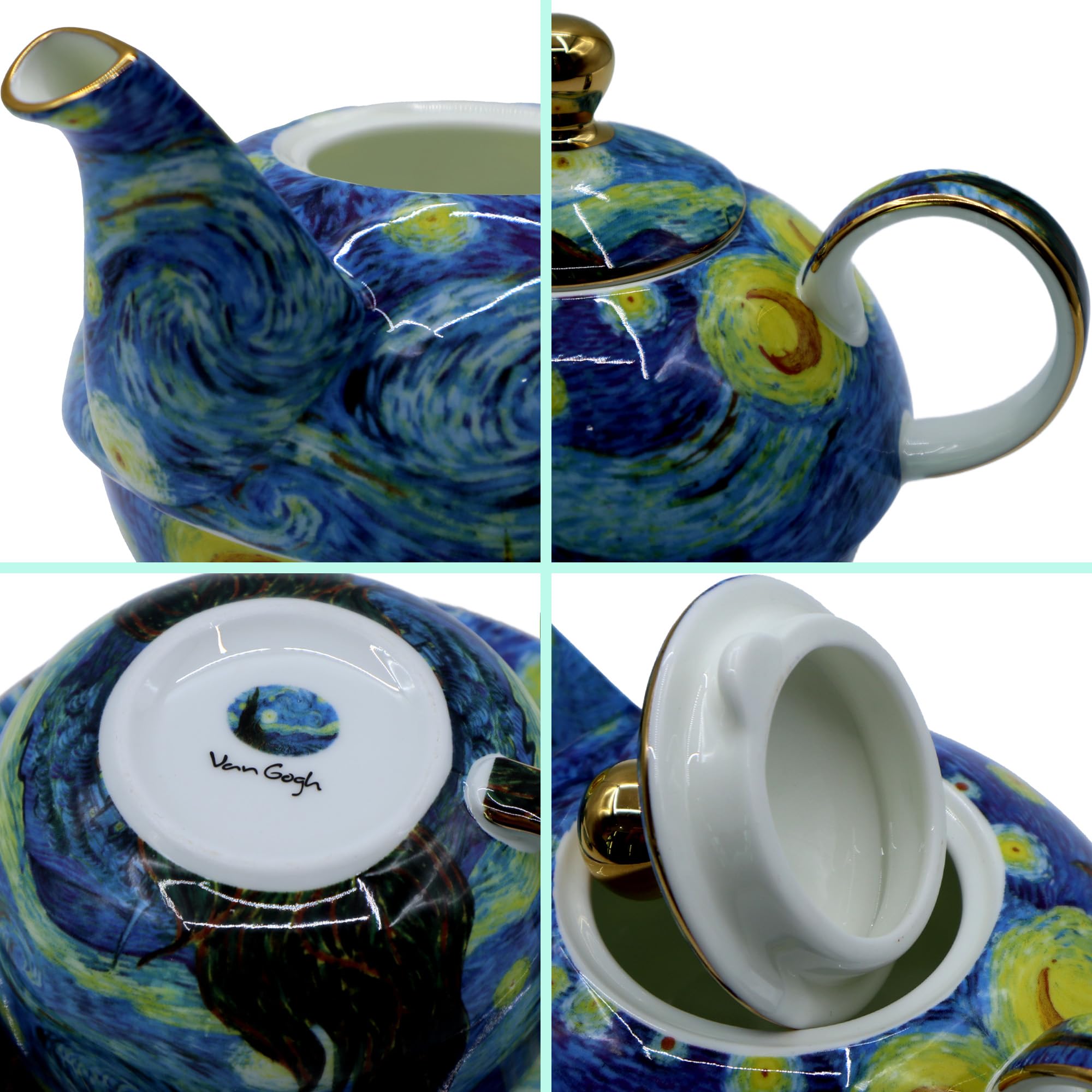 食器  tea set Amazon.com | Amazingware Porcelain Tea Set - Tea Cup and Saucer