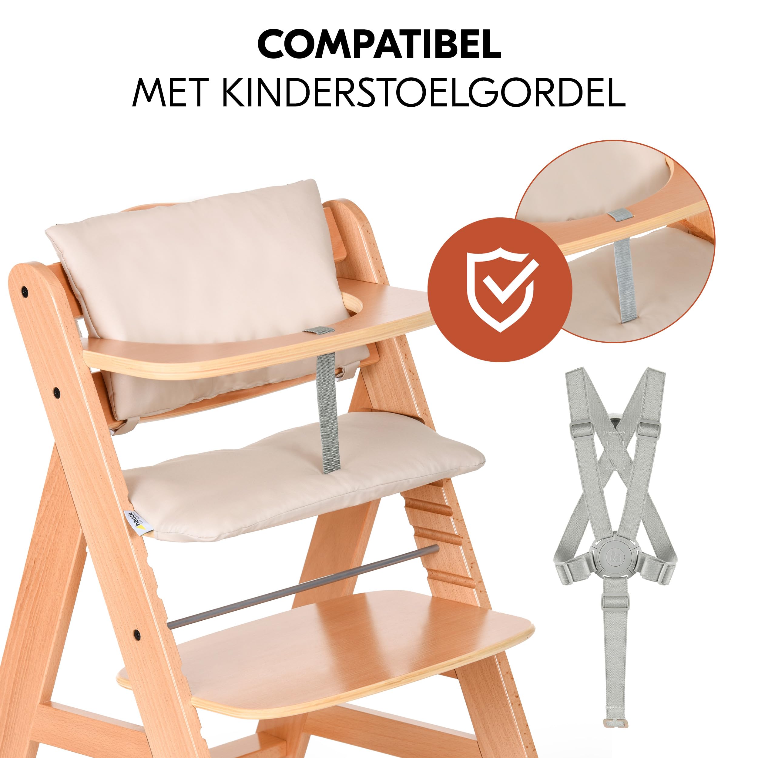 Vervangende riem kruisriem riem riem voor de Hauck Alpha Beta Move kinderstoel (bordeauxrood