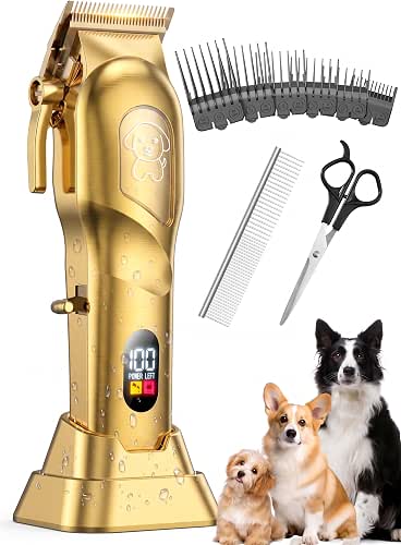 Dog Clippers for Grooming, Dog Grooming Kit for Heavy Thick