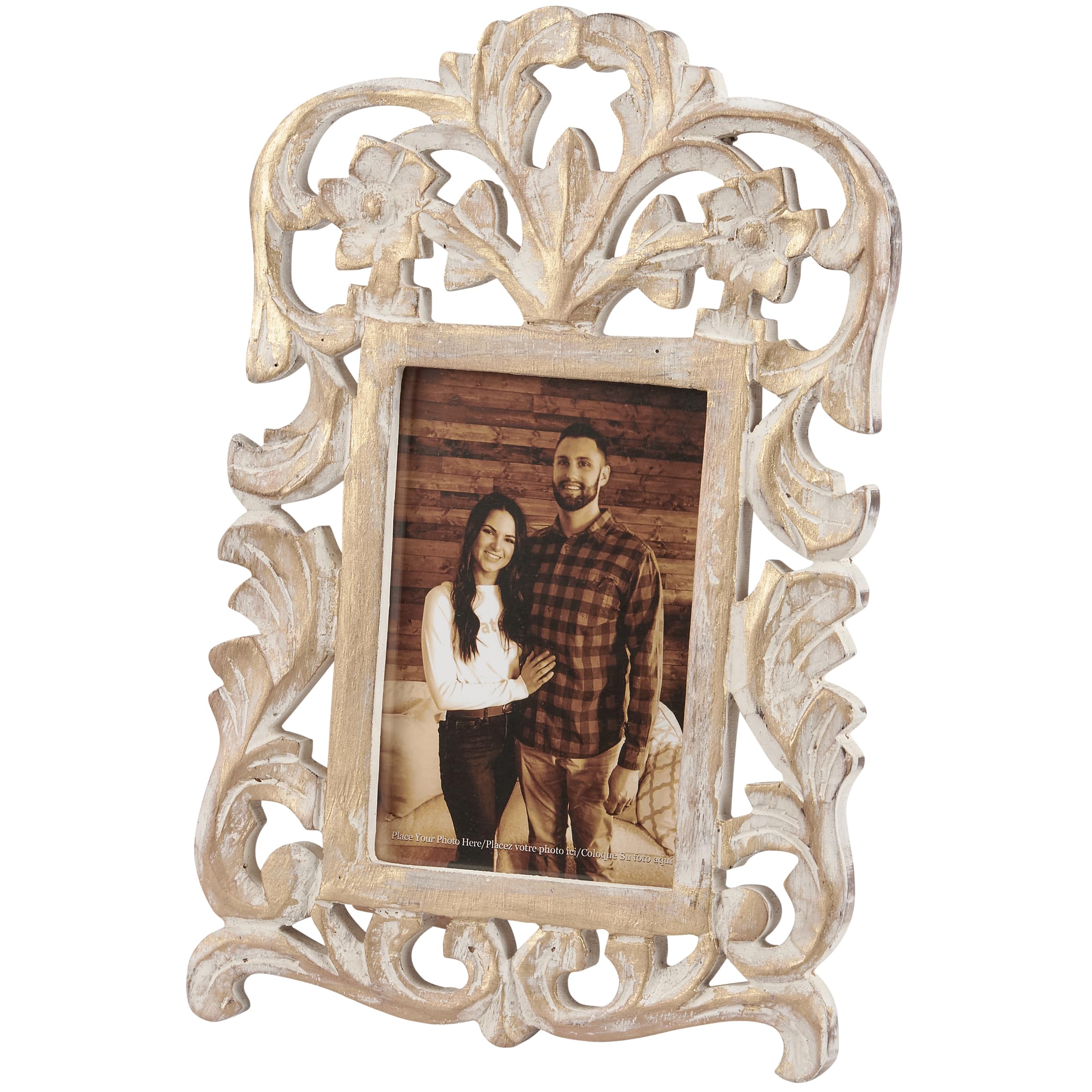 Cadre photo filigrane doré idée cadeau mémorable pour anniversaire et mariage