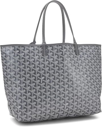 Pre-loved Grey Goyardine Canvas Saint-Louis PM, Grey