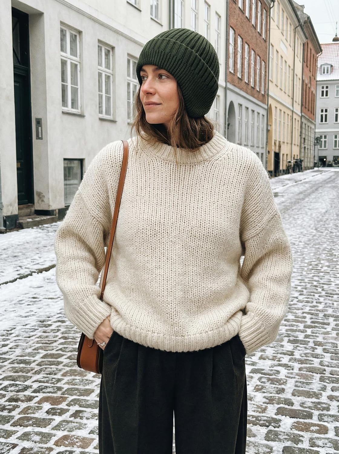 Winter Beanie for Men Women with Earflap, Fleece Lined Beanie Soft Warm Knit Hat Ski Stocking Cuffed Cap - Image 8