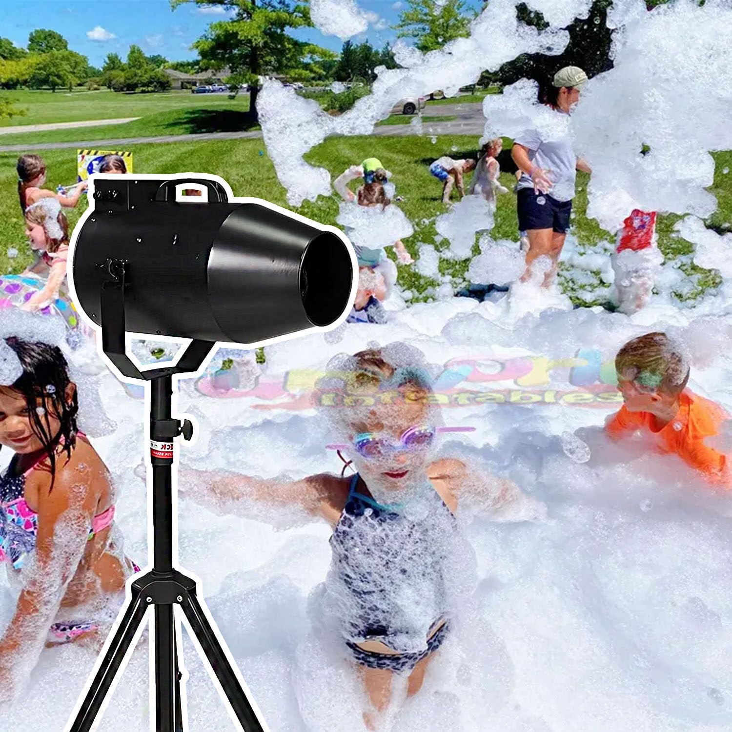 1000W Party Foam Machine, Maszyna Do Robienia Piany O Dużej Mocy, Outdoor Summer Pool Party Zabawki Wodne Dla Dorosłych I Dzieci, Urodziny, Uroczystości I Imprezy Na Podwórku