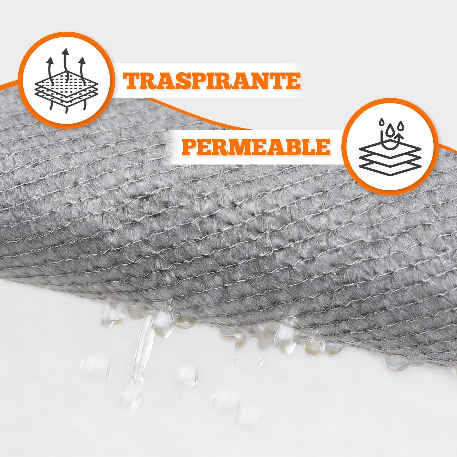 Voile d'ombrage Rectangulaire 3.5x3.5m Respirant 185gsm Toile Ombrage HDPE Protection UV 95% pour Patio Jardin Terrasse Extérieur Balcon avec Corde, Gris