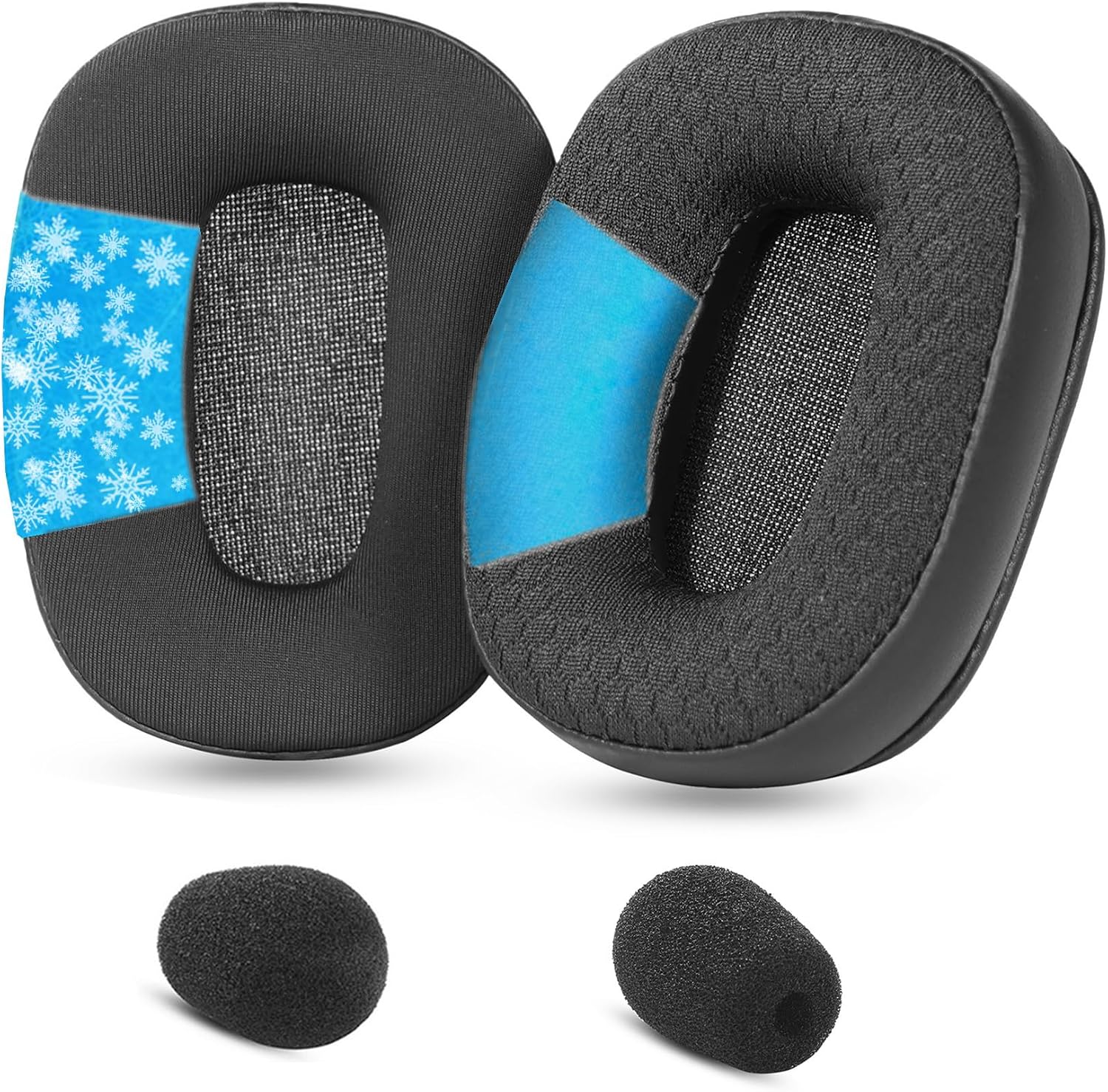 B450XT Replacement Earpads Compatible with BlueParrott B450-XT/B550-XT/B450 Noise Cancelling Headset Ear Pads with Softer Memory Foam High Density Noise Cancelling Foam Added Thickness