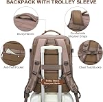 Travel Backpack For Women, Flight Approved Carry-On Backpack, Waterproof Outdoor Gym Casual Daypack, With Large Duffel