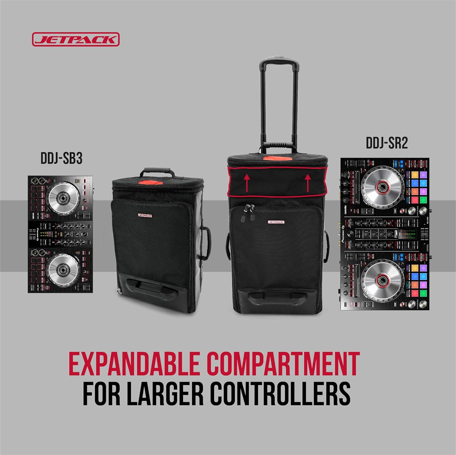Jetpack Drop System (includes Snap backpack Drop Roller bag) for Mobile, DVS, Non DVS, Club Gig Set up. Perfect for DJ Controllers SB, SR, Mixer S11 72, Audio Gear, Travel & More