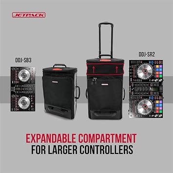 Jetpack Drop System (includes Snap backpack Drop Roller bag) for Mobile, DVS, Non DVS, Club Gig Set up. Perfect for DJ Controllers SB, SR, Mixer S11 72, Audio Gear, Travel & More