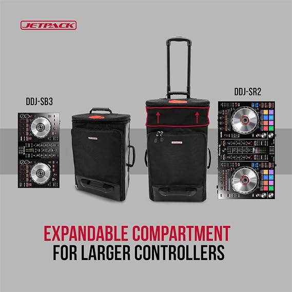 Jetpack Drop System (includes Snap backpack Drop Roller bag) for Mobile, DVS, Non DVS, Club Gig Set up. Perfect for DJ Controllers SB, SR, Mixer S11 72, Audio Gear, Travel & More