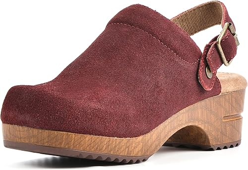 WHITE MOUNTAIN Zapatos Ser Cuero Plantillas Zuecos