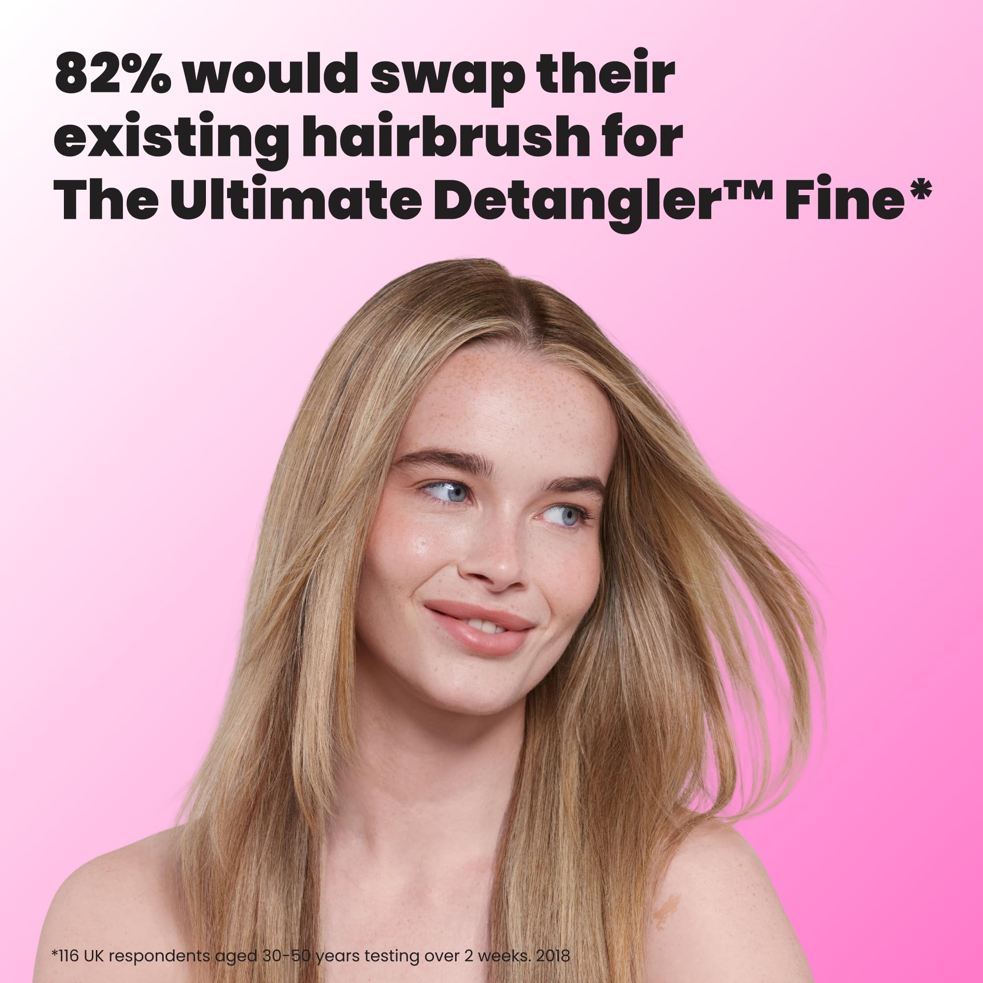 Tangle Teezer Ultimative Entwirrbürste, trockene und nasse Haarbürste, reduziert Haarbruch für farbbehandelte, feine und zerbrechliche Haartypen, Runway Pink
