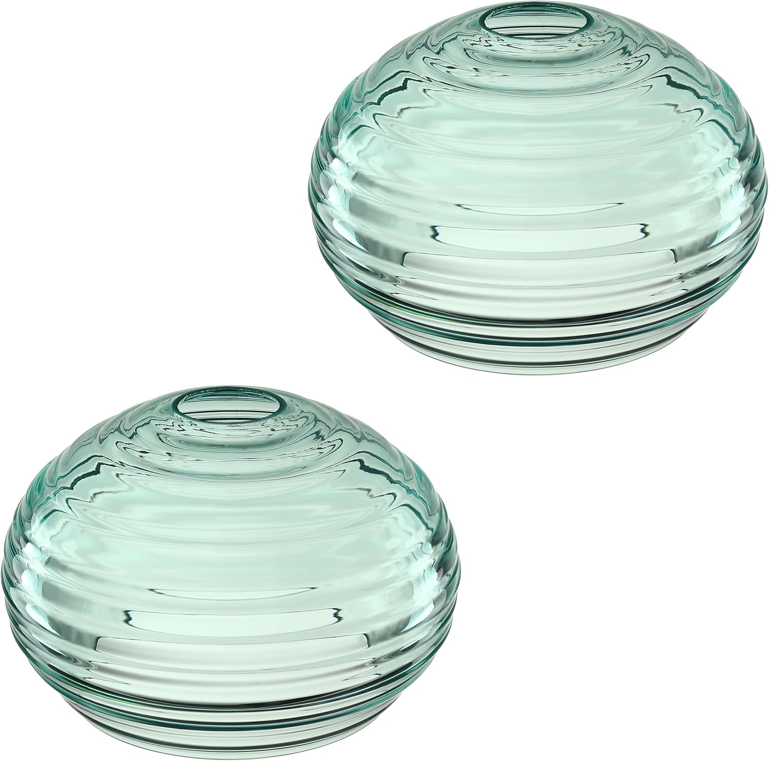 1 Pack Clear Glass Shade Replacement,Ceiling Fan Light Covers Glass Drum Lampshades for Chandelier Vanity Lights Wall Sconces Pendant Light,1.66" Fitter Size,5.32" high*10" Diameter