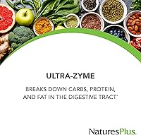 Vista 3 de NaturesPlus Ultra-Zyme - 90 tabletas - Suplemento enzimático para apoyar la digestión saludable - Sin gluten - 45 porciones