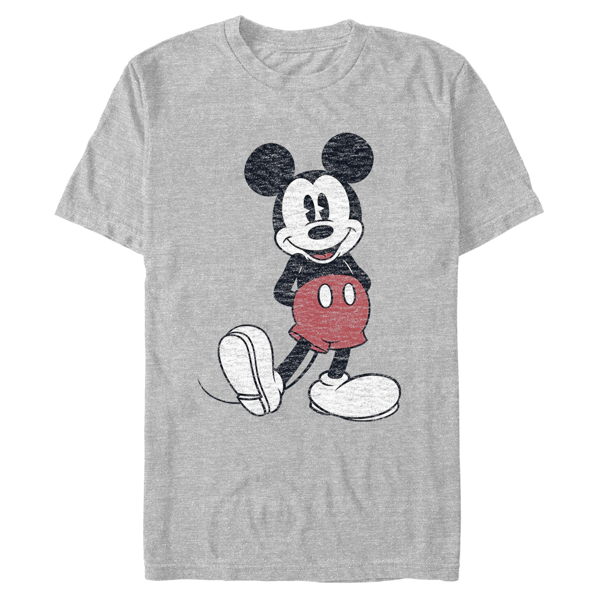 Men's Full Size Mickey Mouse Distressed Look T-Shirt