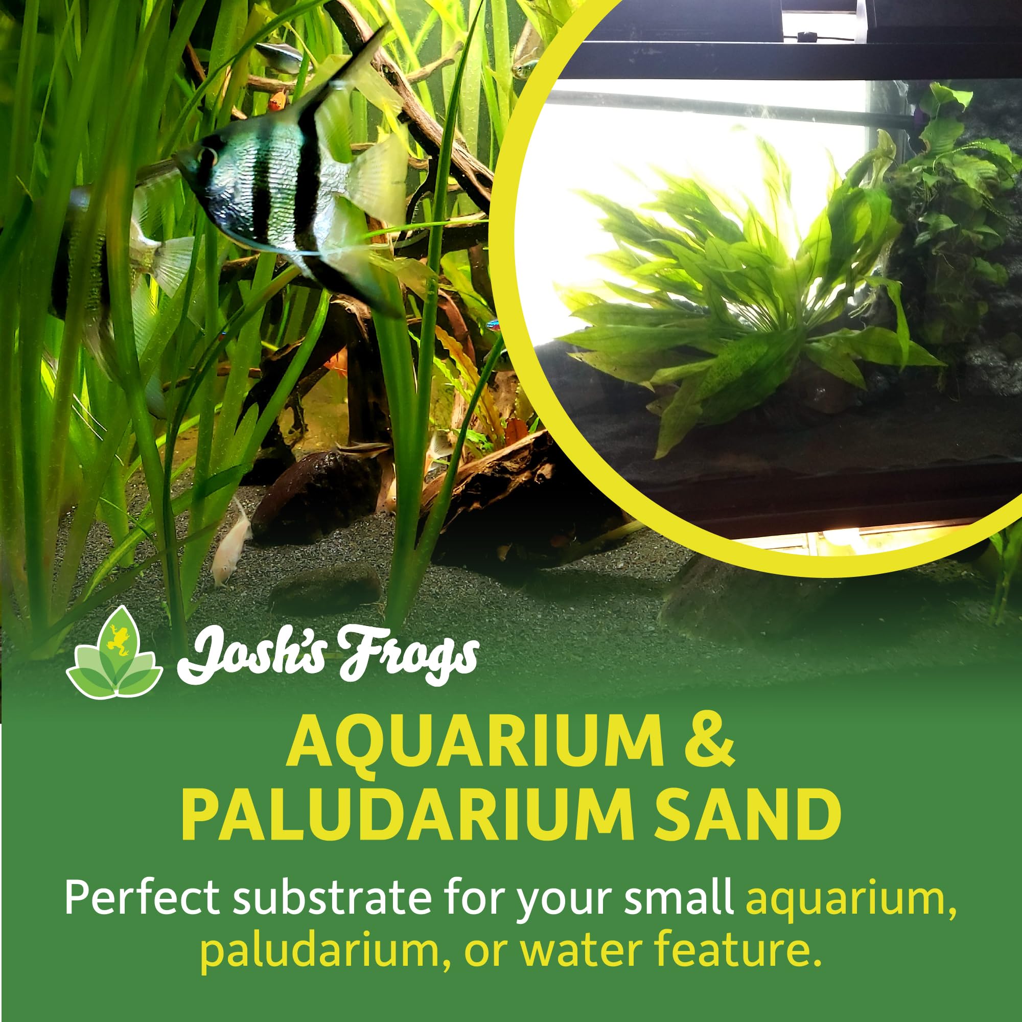 Josh's Frogs Black Aquarium & Paludarium Sand (10 lbs)