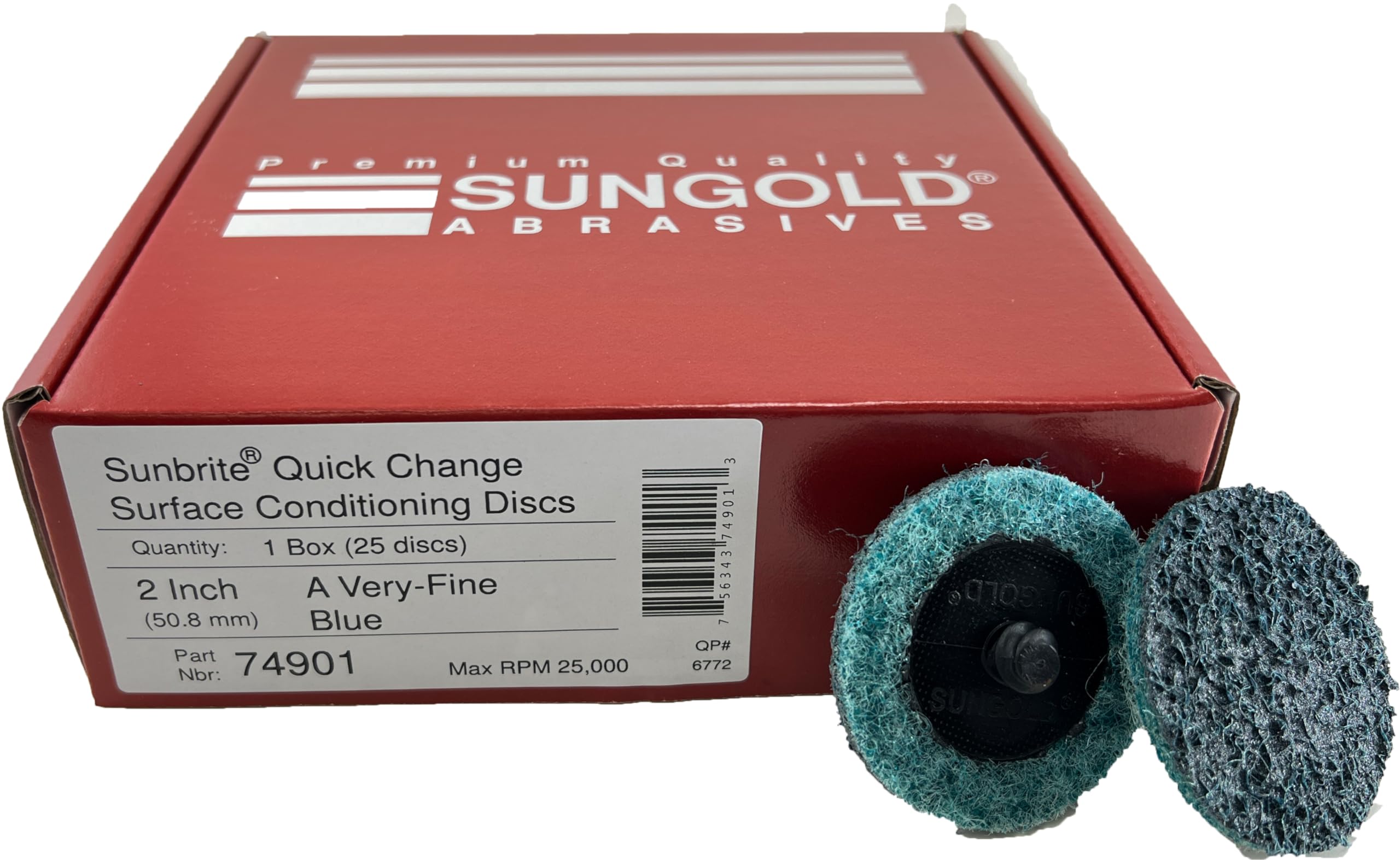 Sungold Abrasives - Disco de cambio rápido para superficies no tejidas, 74901