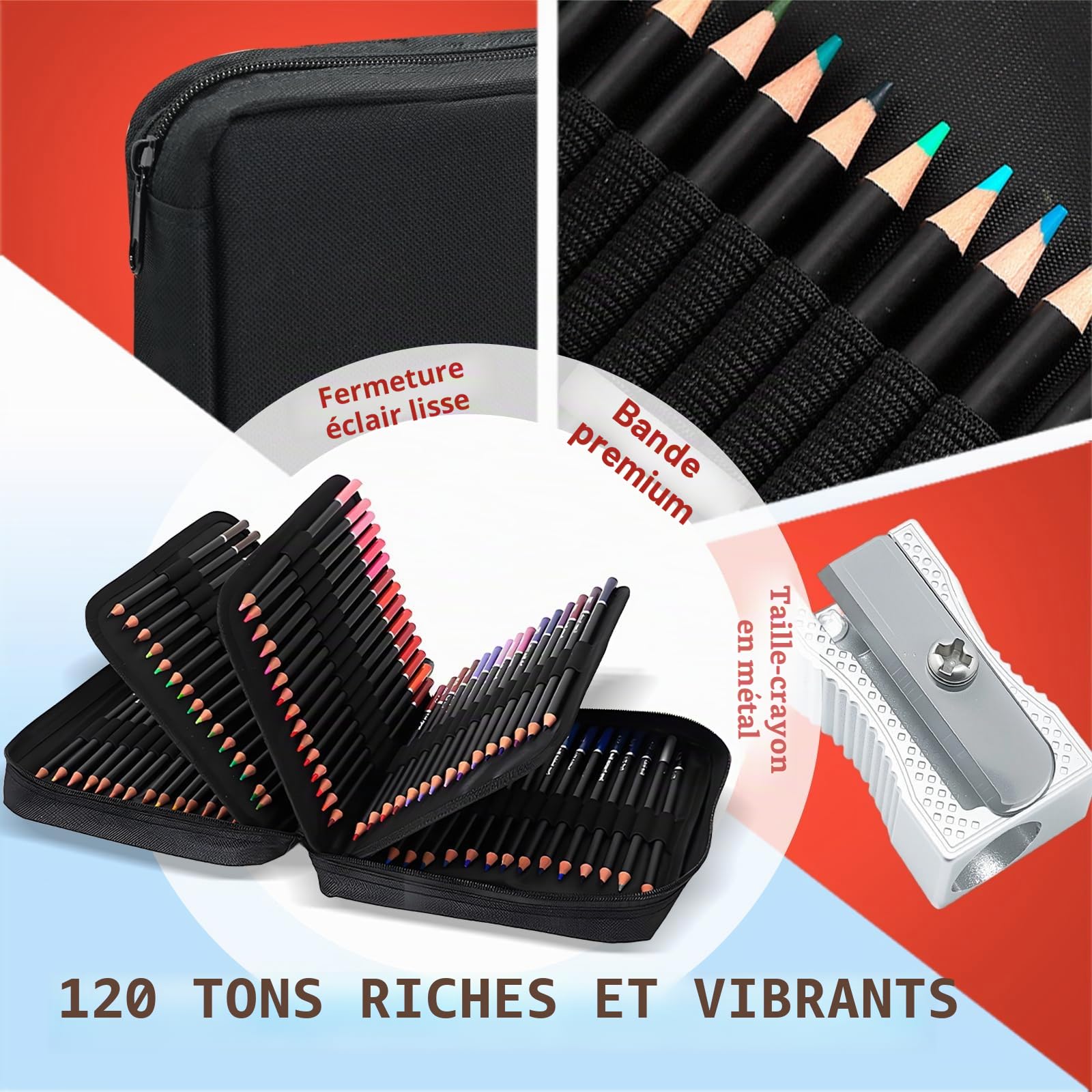 120 crayons de couleur pour adultes Livres de coloriage