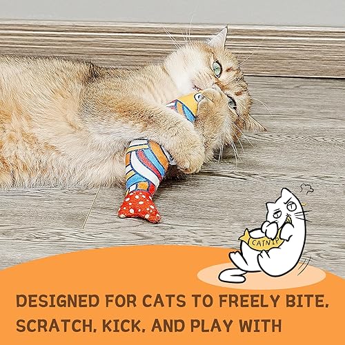 Miniatura 6 de Juguetes de hierba gatera para gatos, juguete masticable para gatos adultos aburridos de interior, juguete arrugado para gatitos de interior