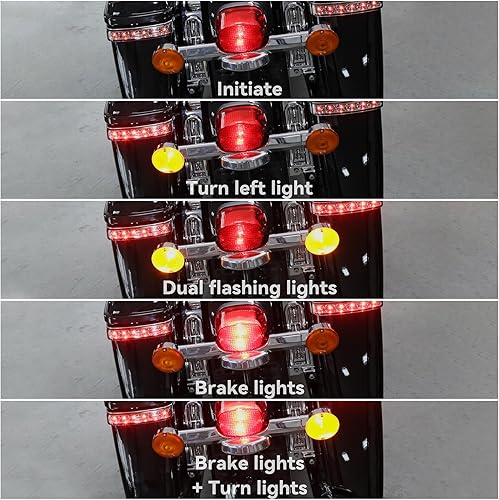 Miniatura 8 de TCT-MOTORPARTS Bolsas LED para alforjas con luz de giro de freno para Harley Electra Road Glide FLHTCU FLHTK FLHTCUL, FLHTKL, FLTRU FLHTKSE FLTRUSE