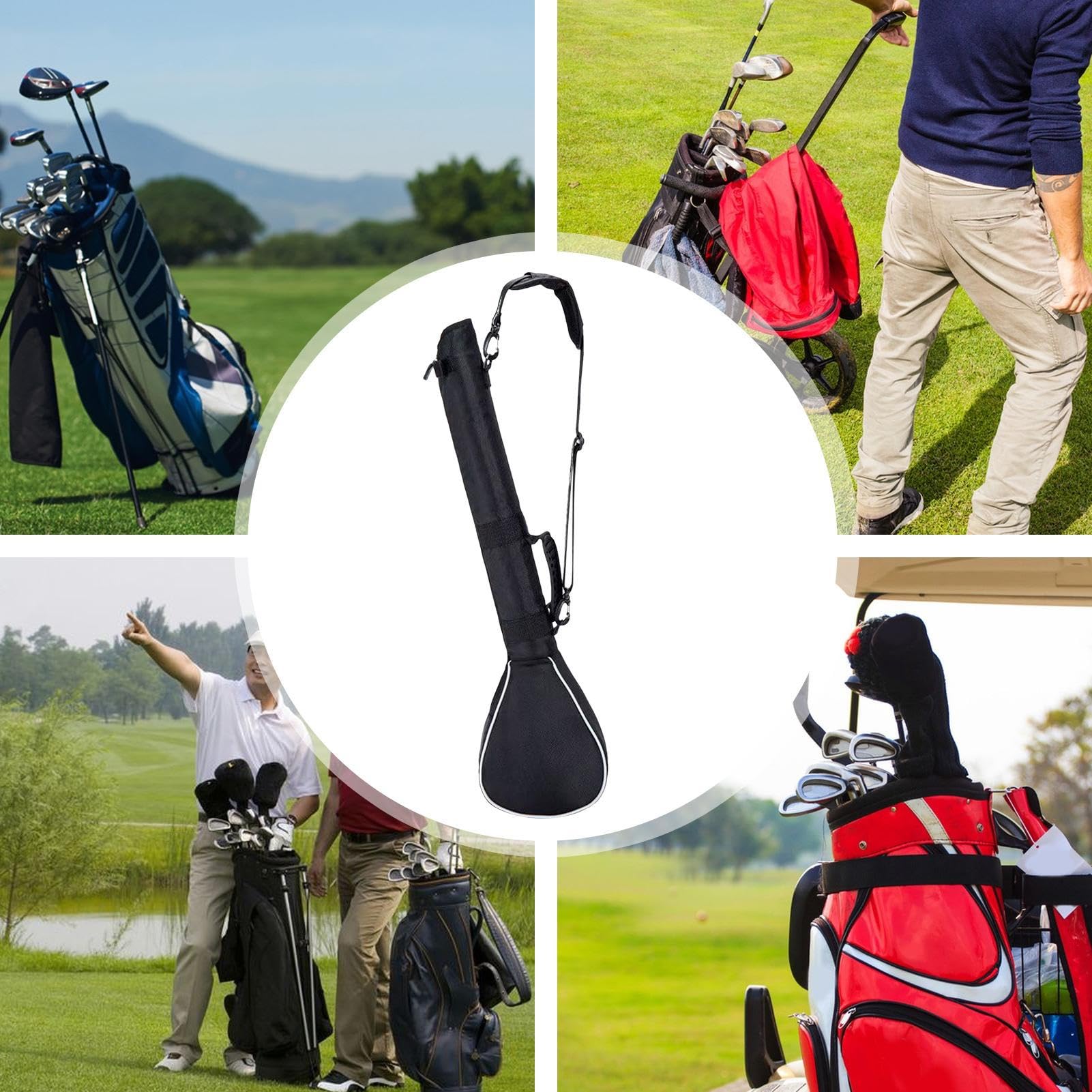 Bolsa De Golf Ligera,Estuche Almacenamiento Portapalos | Organizador Accesorios Deportivos Plegable para Practica Entrenamiento