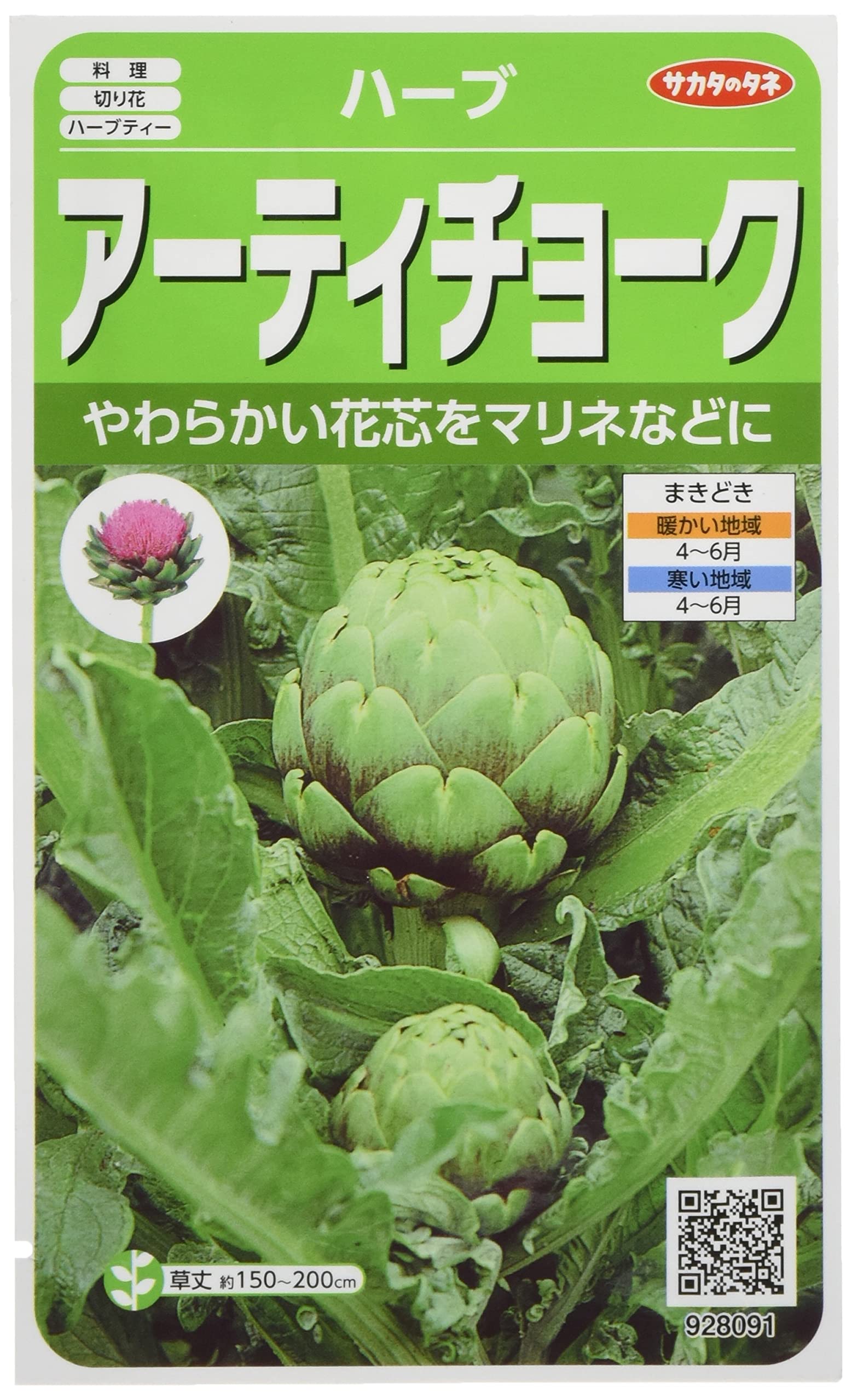 世界に夢をまく「サカタのタネ」 Amazon | サカタのタネ 実咲ハーブ928091 アーティチョーク | ハーブ