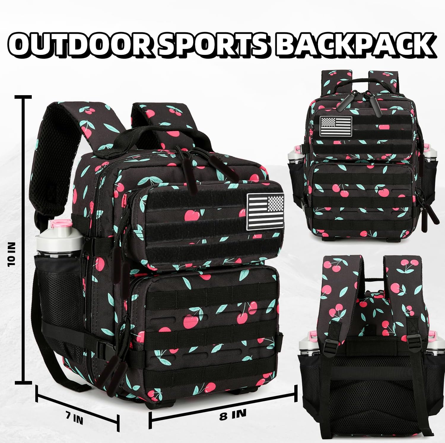 9L Mini Tactical Backpack for Men and Women Tactical Backpack Small for Hiking Small Tactical Bag Fitness Pack - Image 4