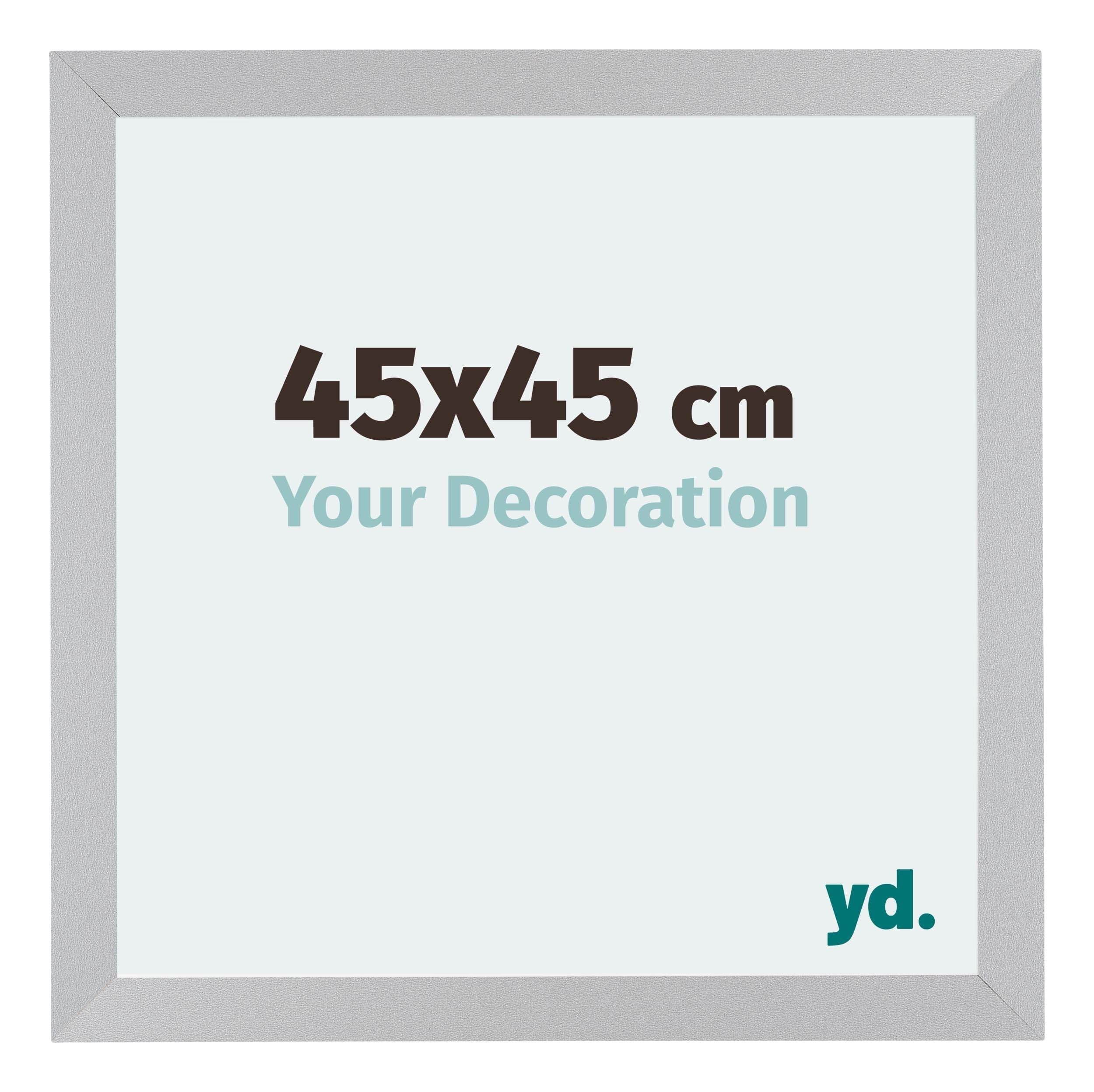 Your Decoration - Picture Frame 45x45 cm - Silver Matte - Decorative Wall Frame in MDF with Antireflection - Frame 45x45 - Mura — image 1