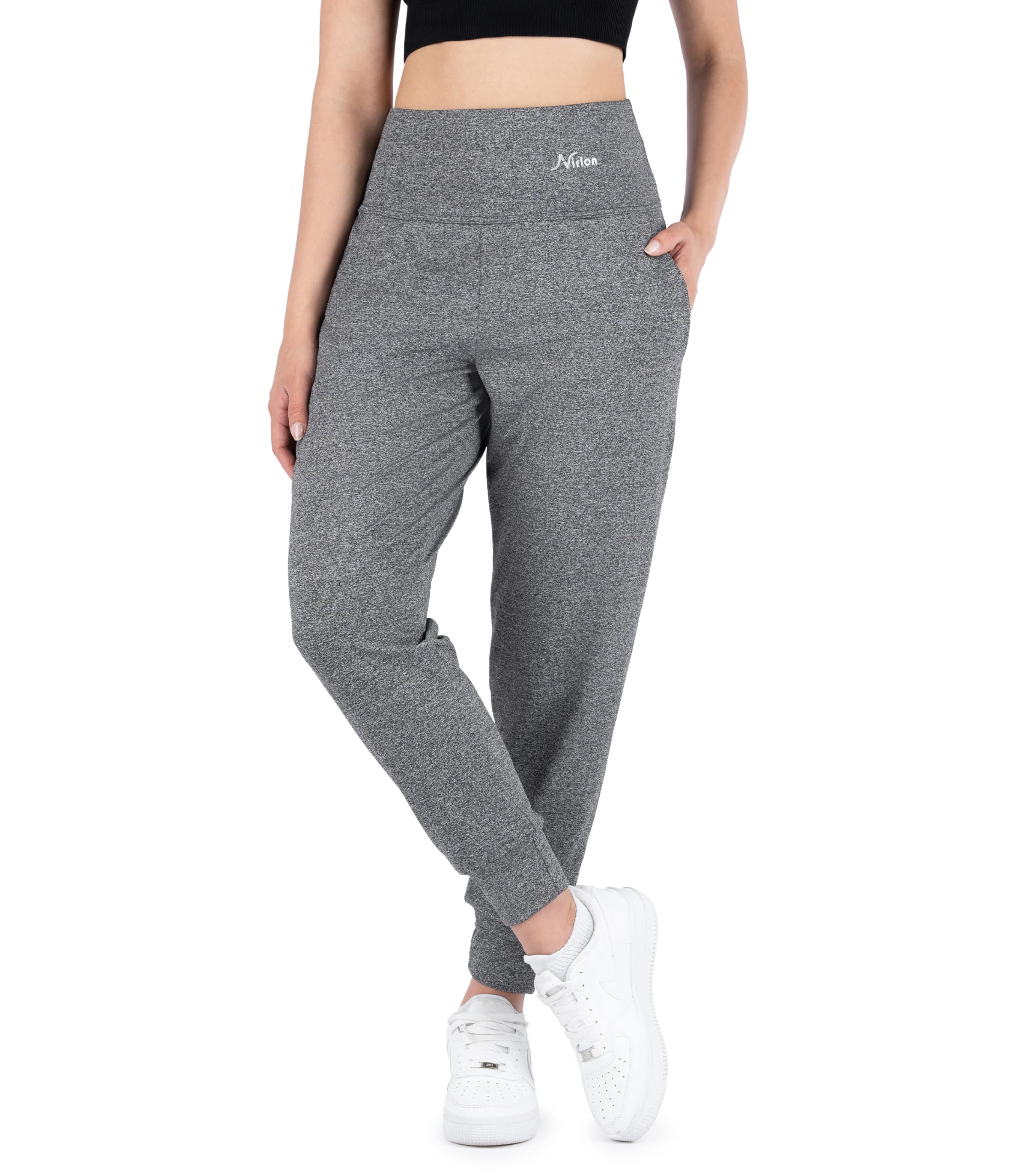 Nirlon Lightweight Joggers for Women - Athletic Womens Joggers with Pockets, Workout Leggings for Women - Breathable Stylish Womens Sweatpants for Gym and Yoga Pants (S 26