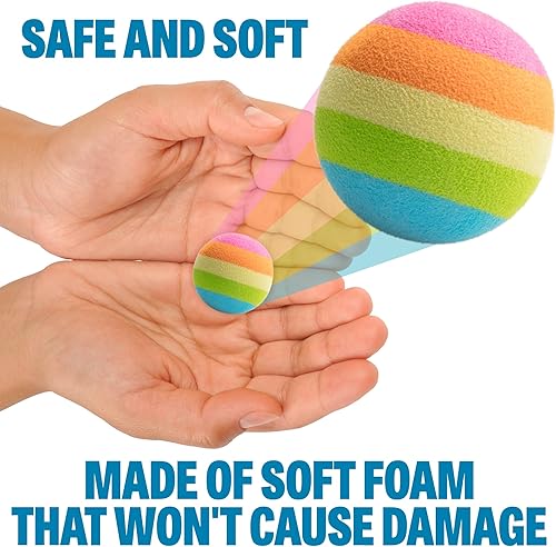 Miniatura 3 de Hog Wild Juguete Lanzador de Pelotas Narval - Relleno de Calcetín Navideño Incluye 4 Pelotas de Espuma Suave - Aprieta para Lanzar Pelotas con Aire