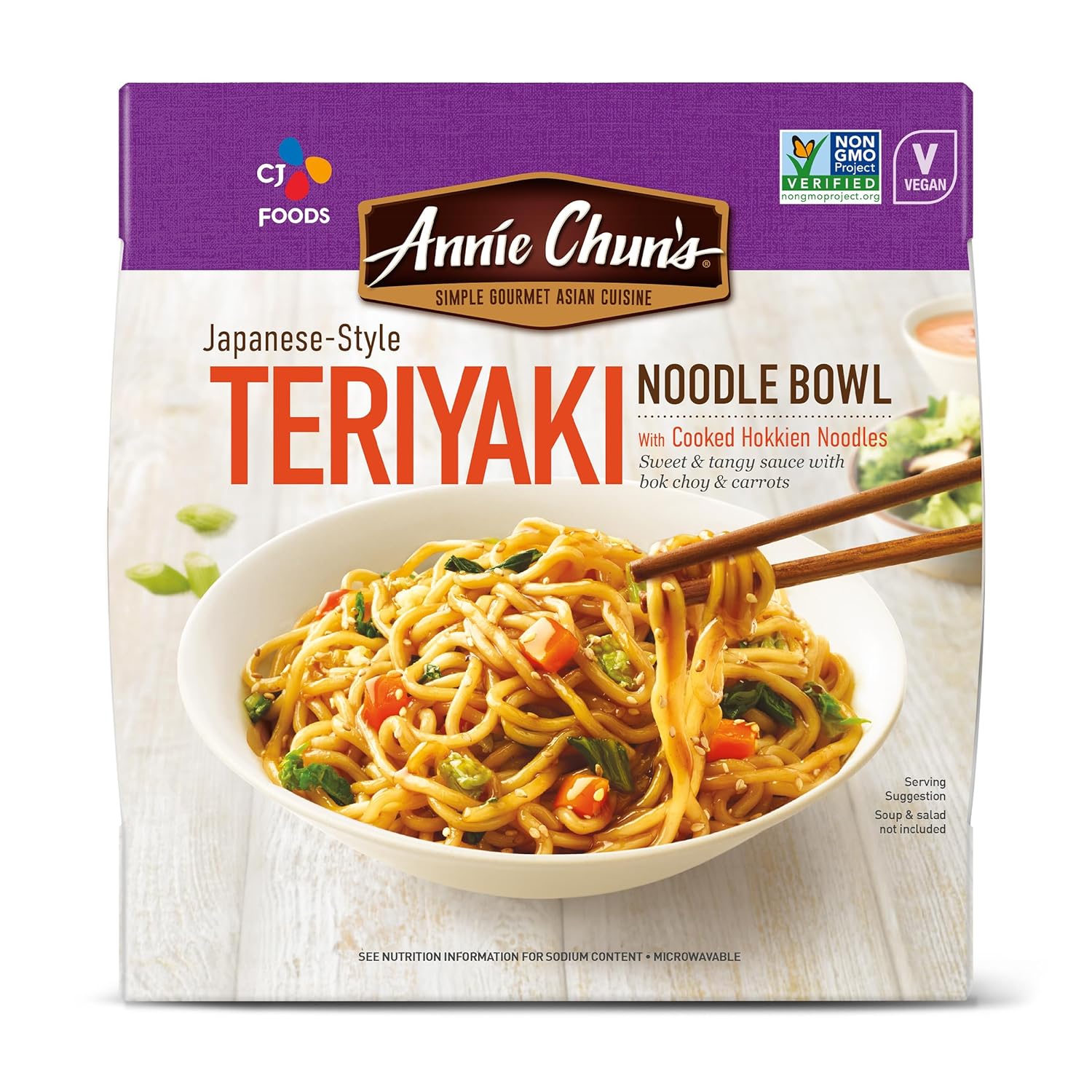 Annie Chun's Noodle Bowl, Japanese-Style Teriyaki, Non GMO, Vegan, 7.8 Oz (Pack of 6)
